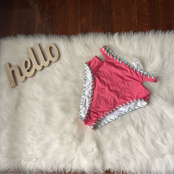 BECCA by Rebecca Virtue Pink High Rise Bikini Bottoms NWOT - Picture 1 of 3